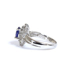 Sapphire Ring Platinum Vintage Jewelry JEM00083