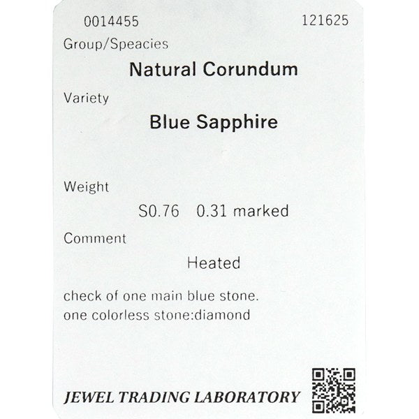 Sapphire Ring Platinum Vintage Jewelry JEM00084