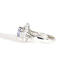 Sapphire Ring Platinum Vintage Jewelry JEM00086