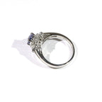 Sapphire Ring Platinum Vintage Jewelry JEM00086