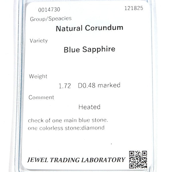 Sapphire Ring Platinum Vintage Jewelry JEM00086
