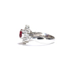 Ruby Ring Platinum Vintage Jewelry JEM00088