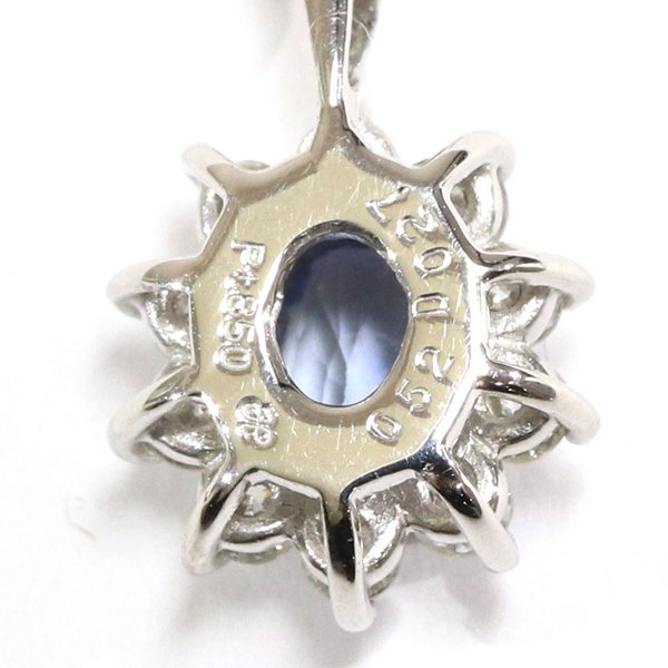 プラチナ850 ネックレス レディース サファイア ヴィンテージ ジュエリー jem00090