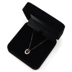 Platinum 850 Necklace Women's Ruby Vintage Jewelry jem00091