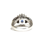 Sapphire Ring Platinum Vintage Jewelry JEM00092
