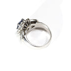 Sapphire Ring Platinum Vintage Jewelry JEM00092